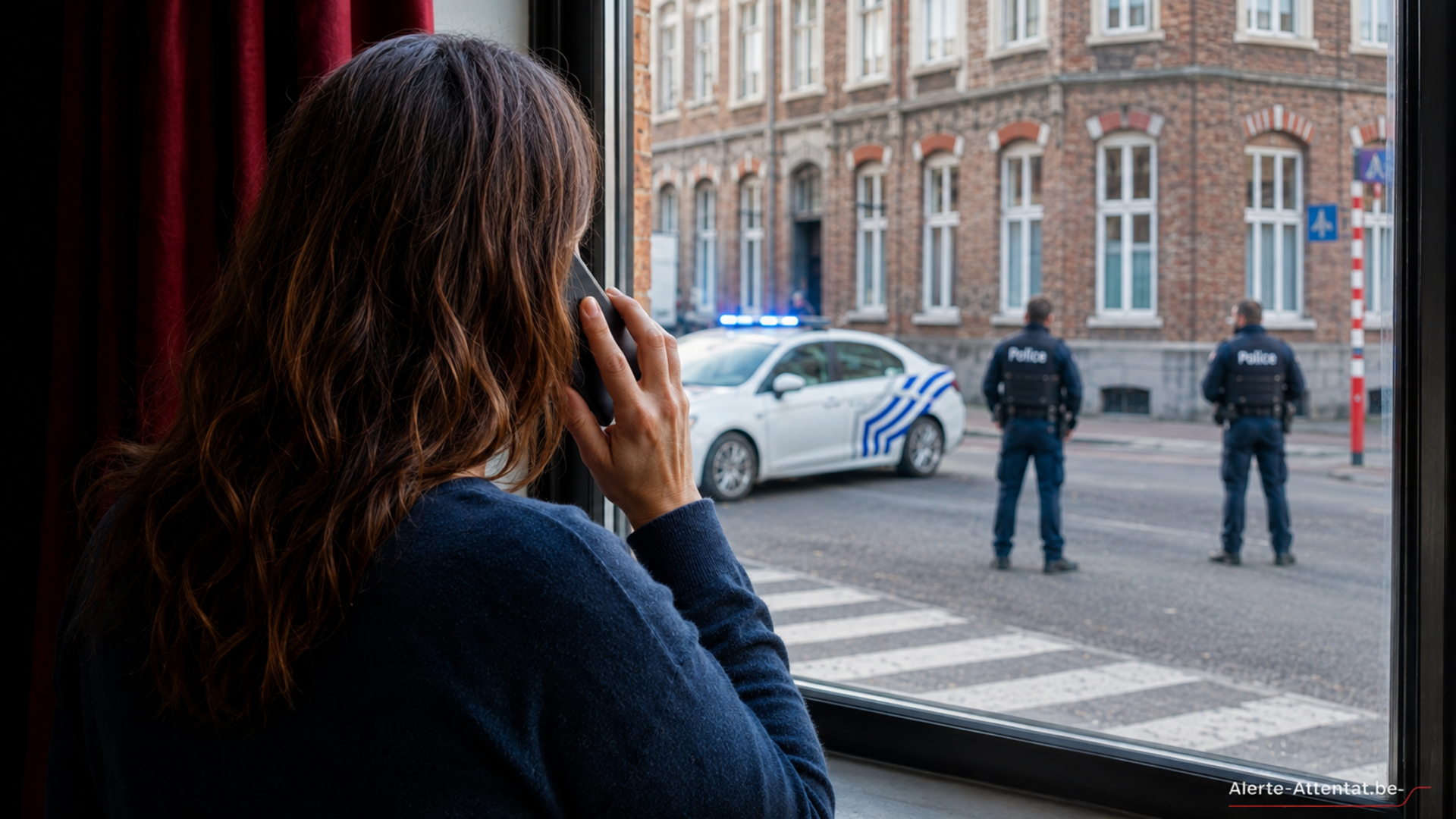 Illustration originale : Appeler la police en cas d’attentat