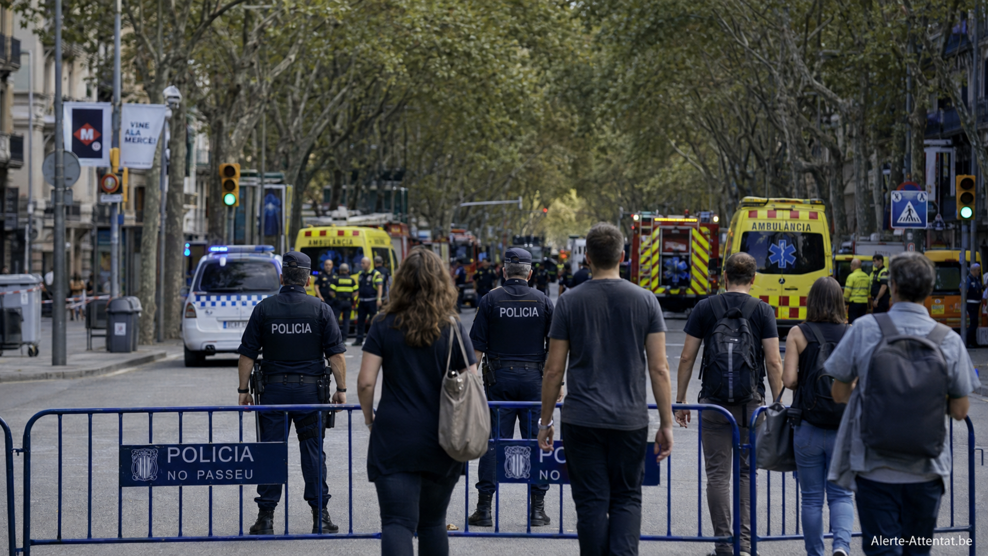 Illustration : Espagne:deux attentats sur une soirée 13 morts et plus de 100 blessés