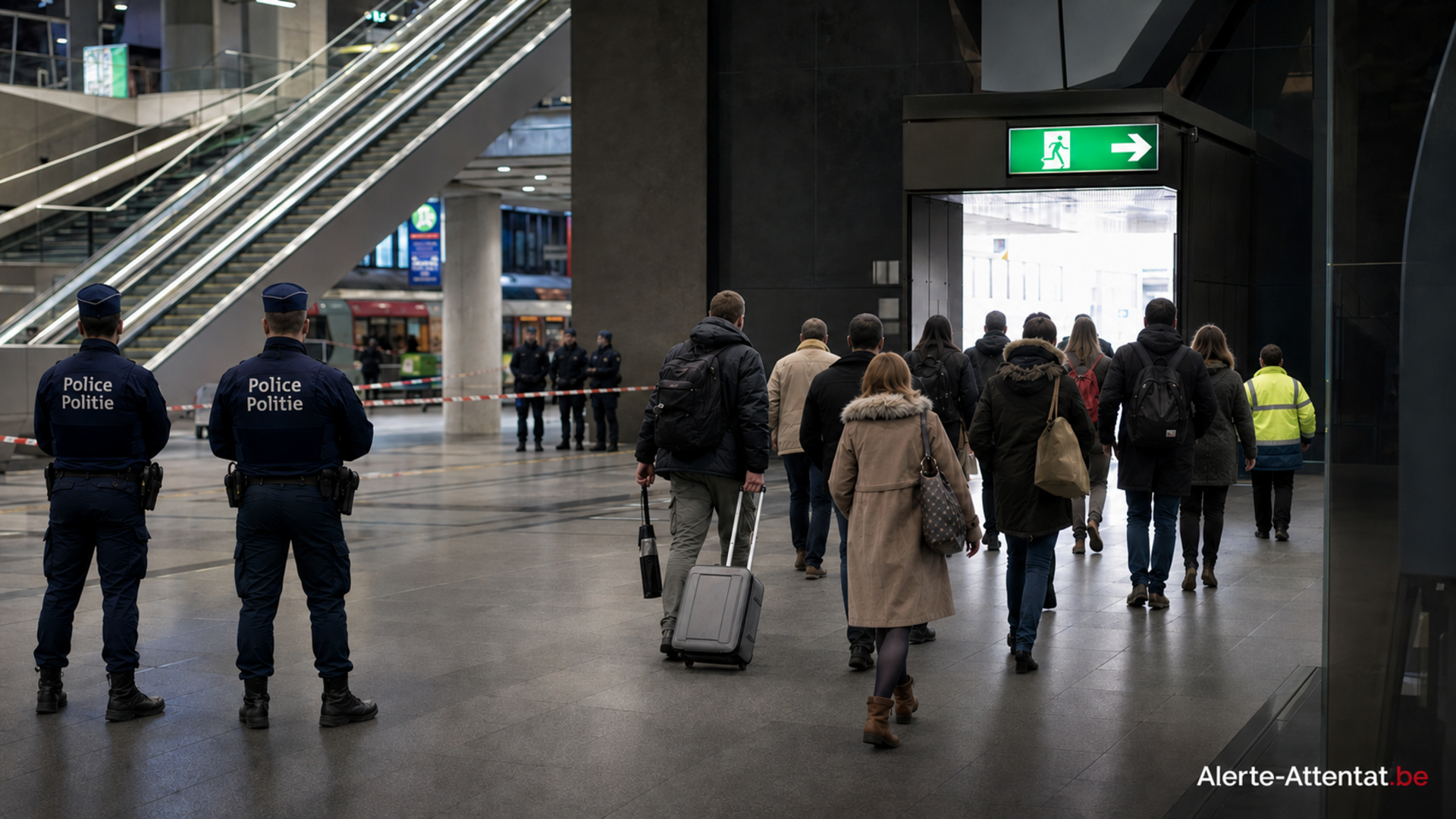 Illustration originale : Attentat dans le métro, une gare ou un bus