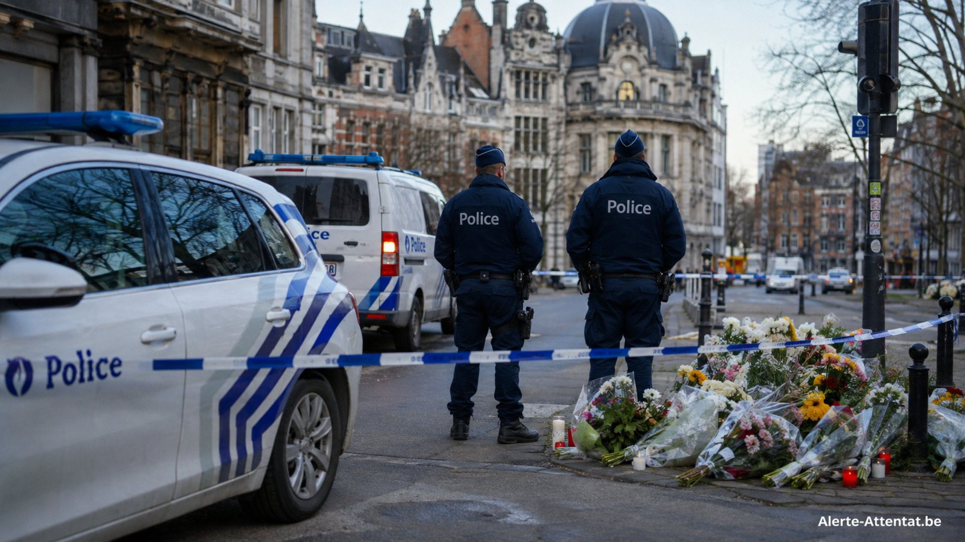 Illustration : Attaque terroriste à Liège, deux policiers et un civil sont décédés