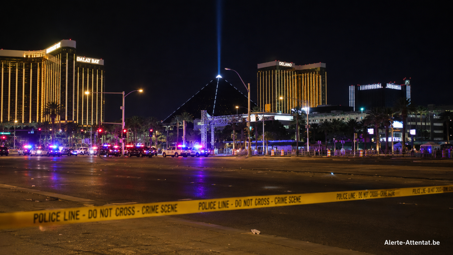 Illustration : Fusillade à Las Vegas le bilan provisoire est de 58 morts et 515 blessés lors d'un concert, ce ne serait pas un attentat selon le FBI