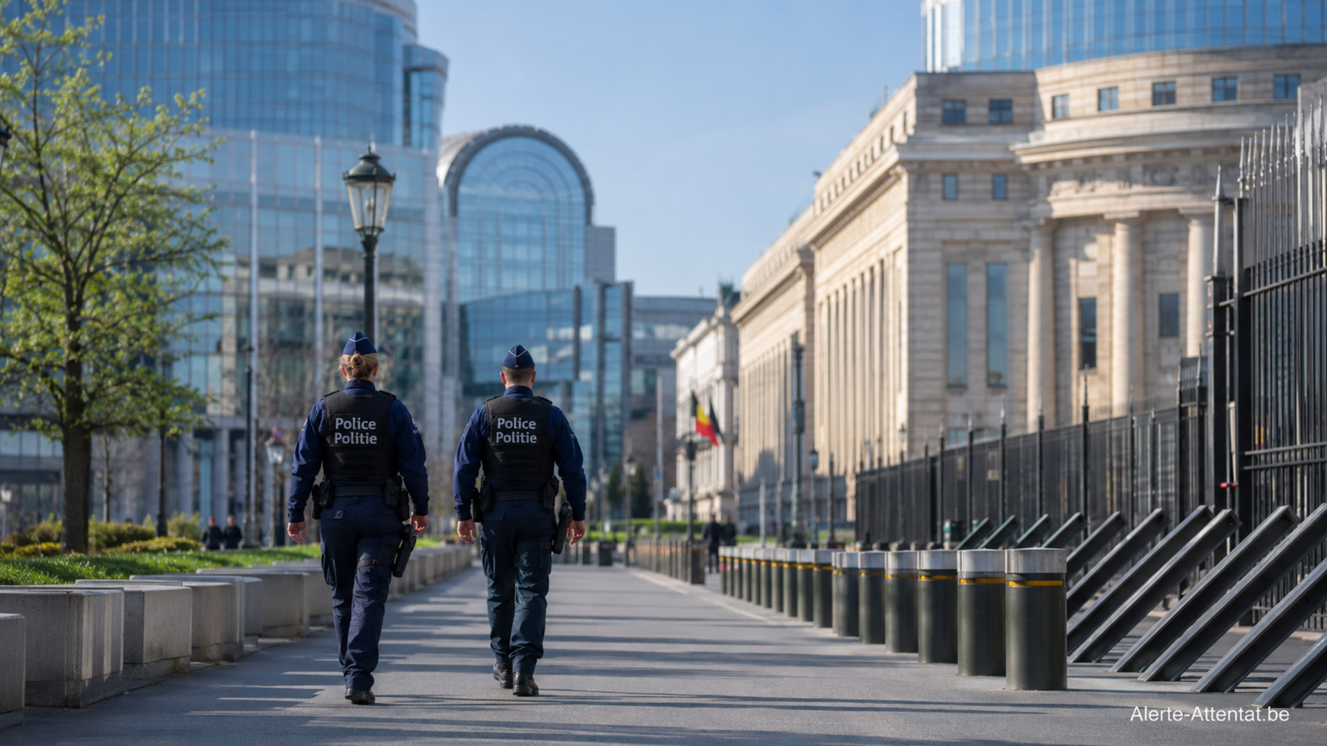 Illustration : Le niveau de la menace terroriste descend au niveau 2 en Belgique (Niveau 2 menace "est peu vraisemblable" )